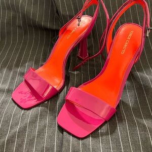 Vince Camuto Fuchsia and Orange Heels